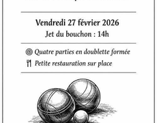 Concours en Doublette le 27 février 2026 - Metz - 57000