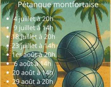 Concours en Doublette le 23 juillet 2026 - Montfort-sur-Meu - 35160