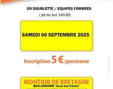 Concours en Doublette le 6 septembre 2025 - Montoir-de-Bretagne - 44550