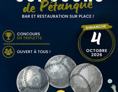 Concours en Triplette le 4 octobre 2026 - Montrond-les-Bains - 42210