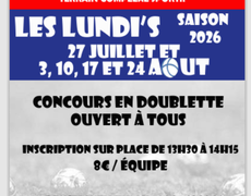 Concours de pétanque Ouvert à tous - Mouilleron-en-Pareds
