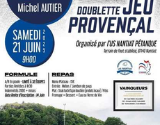 Concours de pétanque Officiel Provençal - Nantiat