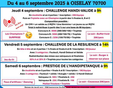 Concours en Doublette le 4 septembre 2025 - Oiselay-et-Grachaux - 70700