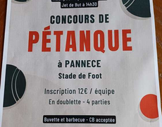 Concours de pétanque Ouvert à tous - Pannecé