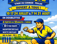 Concours en Doublette le 10 juillet 2026 - Peillac - 56220