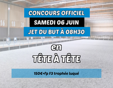Concours en Tête à tête le 6 juin 2026 - petanque capiannaise