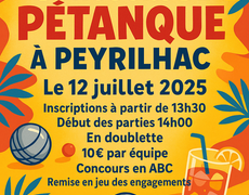 Concours de pétanque Ouvert à tous - Peyrilhac