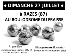 Concours de pétanque Ouvert à tous - Razès