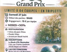 Concours de pétanque Ouvert à tous - Rennes