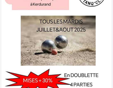 Concours en Doublette le 1 juillet 2025 - Riantec - 56670
