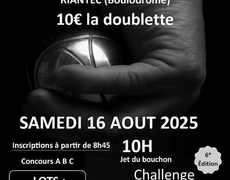Concours de pétanque Ouvert à tous - Riantec