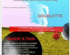 Concours en Doublette le 11 octobre 2025 - Rillieux-la-Pape - 69140