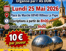 Concours de pétanque Ouvert à tous - Rillieux-la-Pape