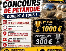Concours de pétanque Ouvert à tous - Rillieux-la-Pape