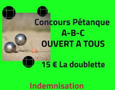 Concours de pétanque Ouvert à tous - Riotord