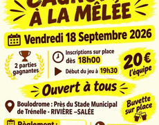 Concours en Doublette le 18 septembre 2026 - Rivière-Salée - 97215