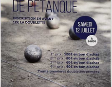 Concours en Doublette le 12 juillet 2025 - Roanne - 42300