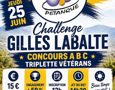 Concours en Triplette le 25 juin 2026 - ROMAGNAT