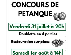 Concours en Doublette le 1 août 2026 - Ronel - 81120