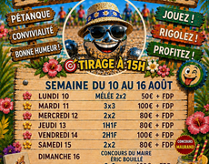 Concours en Triplette Mixte le 14 août 2026 - Roquevaire - 13360