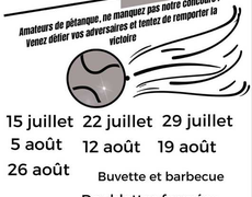 Concours en Doublette le 15 juillet 2025 - Rosans - 05150