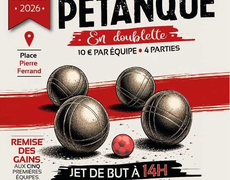 Concours en Doublette le 18 juillet 2026 - Royère-de-Vassivière - 23460
