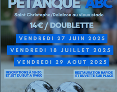 Concours en Doublette le 18 juillet 2025 - Saint-Christophe-sur-Dolaison - 43370