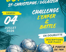 Concours de pétanque Ouvert à tous - Saint-Christophe-sur-Dolaison