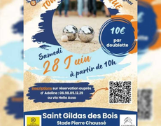 Concours en Doublette le 28 juin 2025 - Saint-Gildas-des-Bois - 44530