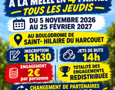 Concours de pétanque Ouvert à tous - Saint-Hilaire-du-Harcouët