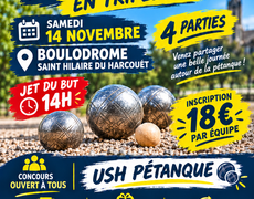 Concours en Triplette le 14 novembre 2026 - Saint-Hilaire-du-Harcouët - 50600