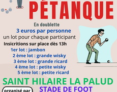 Concours en Doublette le 14 juillet 2025 - Saint-Hilaire-la-Palud - 79210