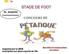 Concours en Doublette le 7 septembre 2025 - Saint-Hilaire-la-Palud - 79210