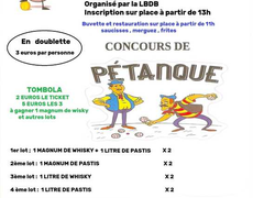 Concours de pétanque Ouvert à tous - Saint-Hilaire-la-Palud