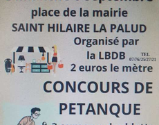 Concours en Doublette le 6 septembre 2026 - Saint-Hilaire-la-Palud - 79210