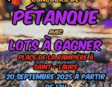 Concours de pétanque Ouvert à tous - Saint-Laurs