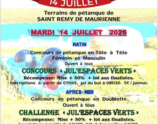 Concours de pétanque Ouvert à tous - Saint-Rémy-de-Maurienne