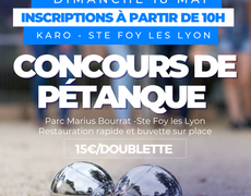 Concours de pétanque Ouvert à tous - Sainte-Foy-lès-Lyon
