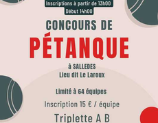 Concours de pétanque Officiel - SALLEDES