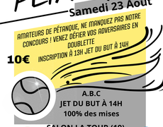 Concours de pétanque Ouvert à tous - Salon-la-Tour