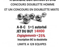 Concours de pétanque Officiel - Savigné-sur-Lathan