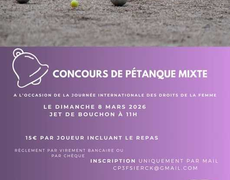 Concours de pétanque Ouvert à tous - Sierck-les-Bains