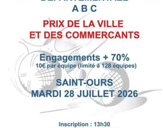 Concours en Doublette le 28 juillet 2026 - ST OURS