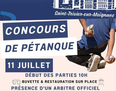 Concours de pétanque Officiel - St Trivier sur Moignans