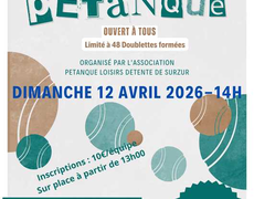 Concours de pétanque Ouvert à tous - Surzur