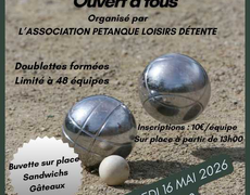 Concours en Doublette le 16 mai 2026 - Surzur - 56450