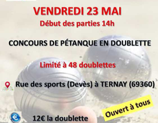 Concours de pétanque Ouvert à tous - Ternay