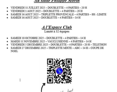 Concours de pétanque Ouvert à tous - Thouars