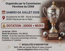 Concours de pétanque Officiel - V2R