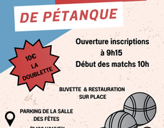 Concours de pétanque Ouvert à tous - Vanvey